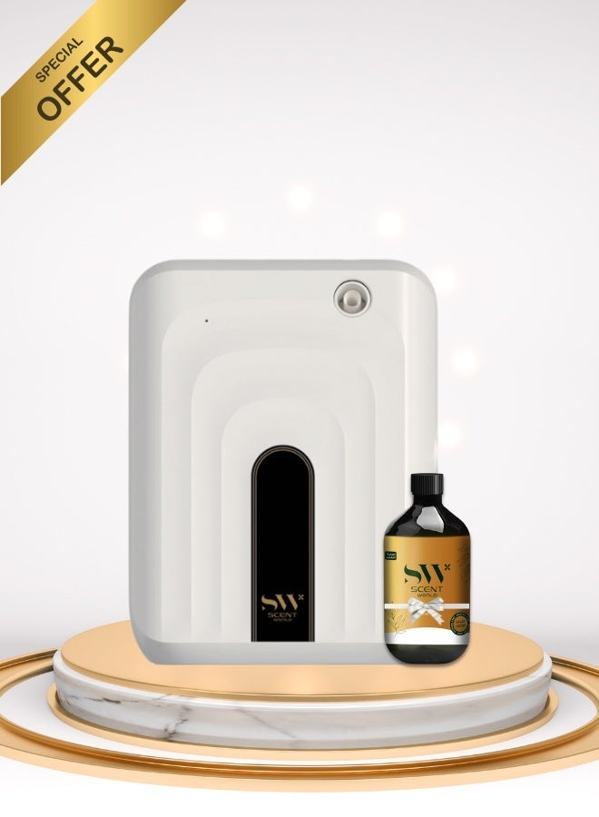 Scent World S30 Smart Nano-Tech Aroma Diffuser with Bluetooth – Home & Office Fragrance Machine + Free 200ml Fragrance Oil - Image 1